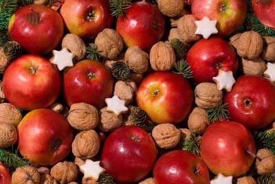 تزیین سیب و پرتقال برای شب یلدا