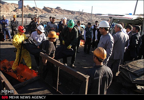 تصاویر/ انفجار مرگبار در معدن طبس