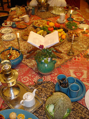چیدمان منزل در شب یلدا